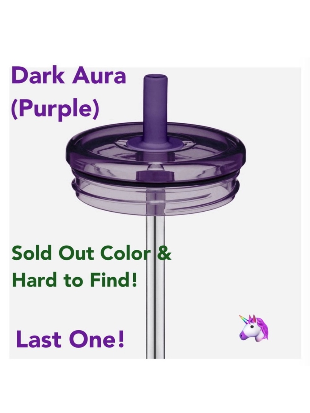 NEW! BRUMATE Dark Aura Purple Multishaker Straw Lid, New in Package Version 1.0
